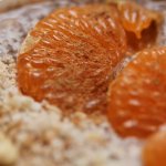 Vue macro du porridge de graines de chia
