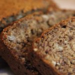 Banana bread maison : vue macro